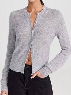 Madewell Malta Lightweight
Alpaca Crew Cardigan | Size S |
Color Gray